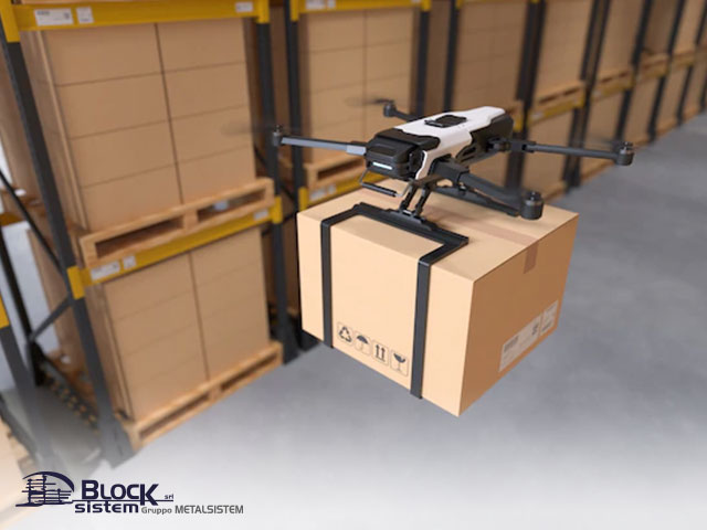 Picking magazzino con i droni